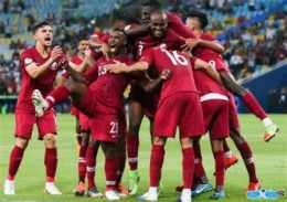 ảnh chụp màn hình đội tuyển bóng đá u-23 quốc gia qatar