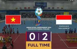 ảnh chụp màn hình kết quả bóng đá futsal việt nam