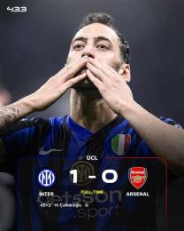 ảnh chụp màn hình kết quả bóng đá inter milan