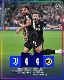 ảnh chụp màn hình kết quả bóng đá juventus