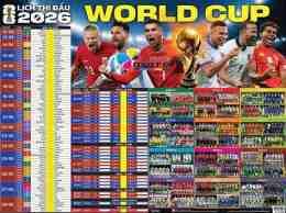 ảnh chụp màn hình lịch bóng đã world cup 2026