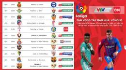 ảnh chụp màn hình lịch thi đấu bóng đá la liga tây ban nha