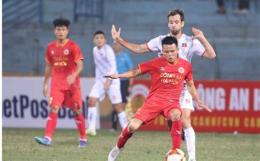 ảnh chụp màn hình trận đấu câu lạc bộ bóng đá hải phòng gặp cahn