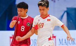 ảnh chụp màn hình trực tiếp bóng đá futsal việt nam và indonesia