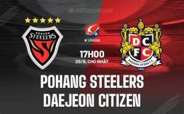 giao diện app câu lạc bộ bóng đá pohang steelers