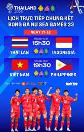 giao diện app chung kết bóng đá sea games