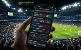 giao diện app coi tỷ lệ bóng đá