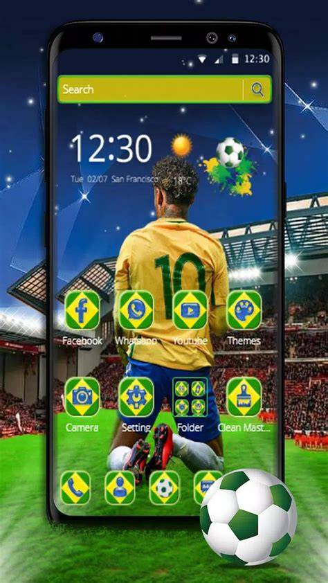 giao diện app cúp bóng đá brazil