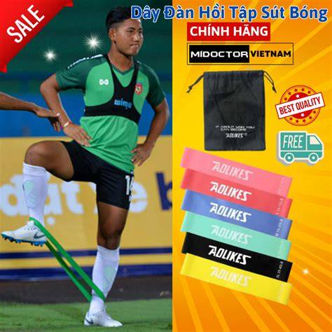 giao diện app dây kháng lực tập chân đá bóng