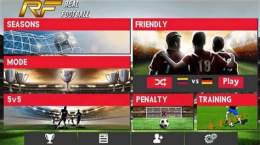giao diện app game đá bóng y8