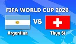 giao diện app kết quả bóng đá argentina và thụy sĩ