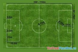 giao diện app kích thước sân bóng đá 11 người tiêu chuẩn fifa