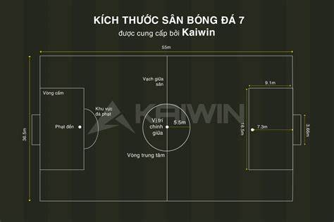 giao diện app kích thước sân bóng đá 7 người
