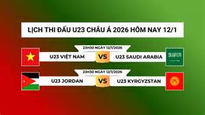 giao diện app lịch bong đá u23 châu á