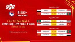 giao diện app lịch bóng đa u23