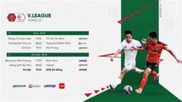 giao diện app lịch bóng đá v league
