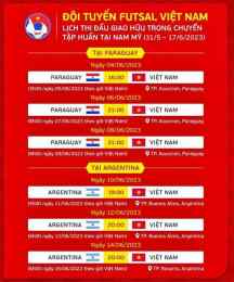 giao diện app lịch thi đấu bóng đá futsal việt nam