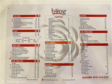 giao diện app menu bông đà nẵng
