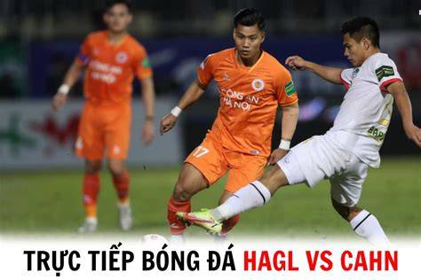 giao diện app nơi xem hagl gặp câu lạc bộ bóng đá nam định