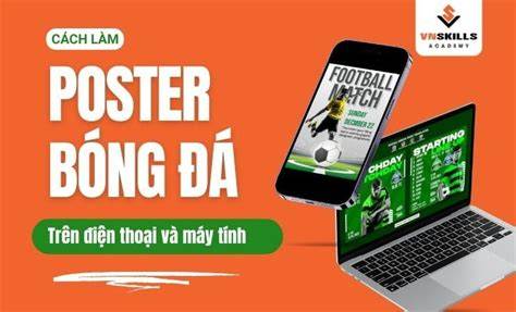 giao diện app poster bóng đá