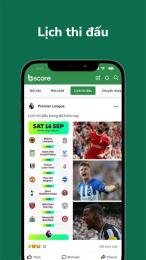 giao diện app tường thuật bóng đá argentina