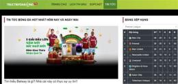 giao diện app web xem bóng đá trực tiếp