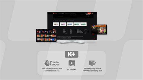 giao diện app xem bóng đá k+ chất lượng cao