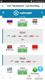 giao diện app xem bong da nu truc tiep