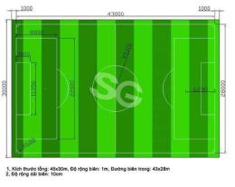hướng dẫn sử dụng diện tích sân bóng đá