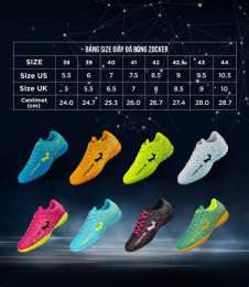 hướng dẫn sử dụng giày đá bóng zocker