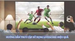 hướng dẫn sử dụng livescore trực tiếp bóng đá
