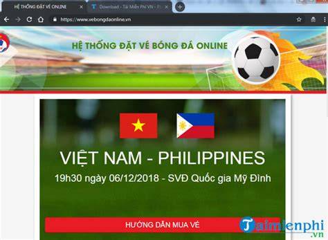 hướng dẫn sử dụng mua vé bóng đá online sân mỹ đình