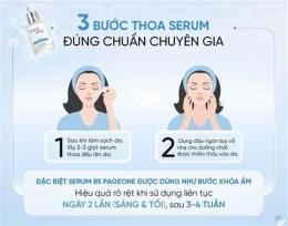 hướng dẫn sử dụng serum trắng da căng bóng
