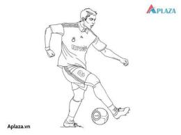 hướng dẫn sử dụng tô màu cầu thủ bóng đá