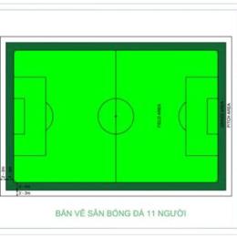 kích thước sân bóng đá mỹ đình