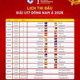 lịch bóng đá giải đông nam á