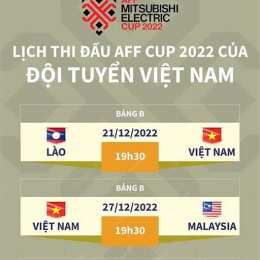 lịch bóng đá hôm nay aff cup 2026