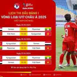 lich bong da u17 viet nam