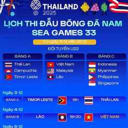 lich seagame bong da nam