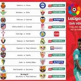 lịch thi đấu bóng đá la liga tây ban nha
