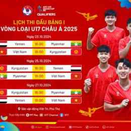 lịch thi đấu bóng đá u17 việt nam