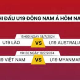 lịch tường thuật trực tiếp bóng đá u19 hôm nay