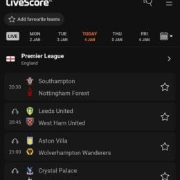 livescore bong da tramscore