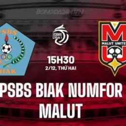 psbs biak đấu với câu lạc bộ bóng đá malut united