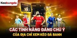 tính năng nổi bật bóng đá keo