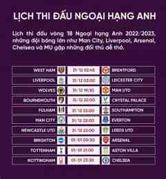 tính năng nổi bật lich bong da ngoai hang