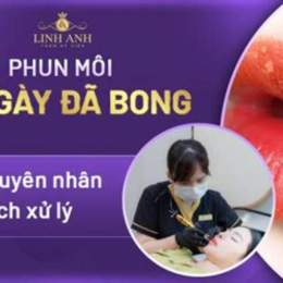 xăm môi 2 ngày đã bong