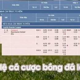 xem tỷ lệ cược bóng đá